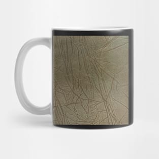 Green leather texture closeup Mug